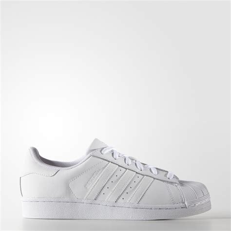 white Adidas Superstar women's